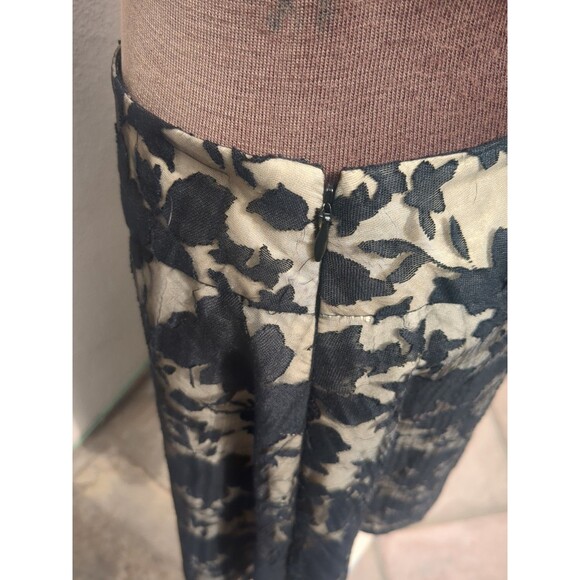 Apt 9 Skirt 6 Black Witchy Floral Overlay Shimmery Knee Length Whimsey Goth - Picture 9 of 11